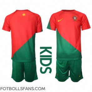 Portugal Replika Hemmatröja Barn VM 2022 Kortärmad (+ Korta byxor)